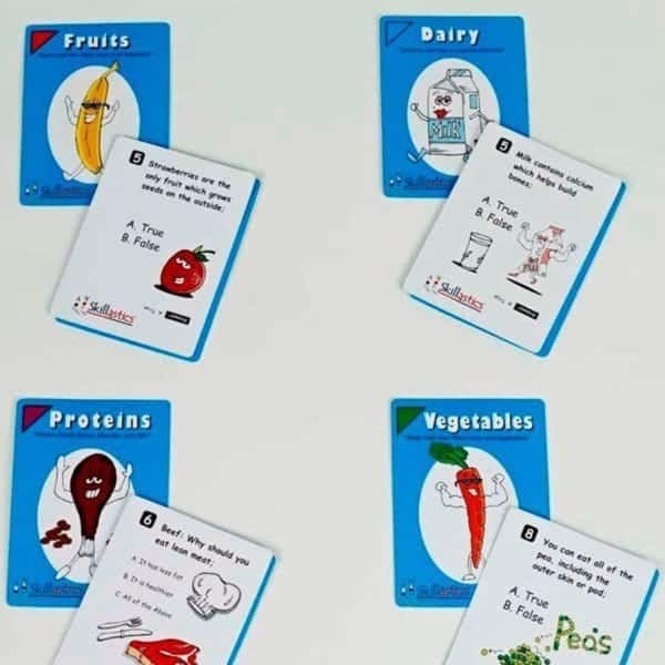 Skillastics Elementary Nutritional Cards Nutrition Literacy