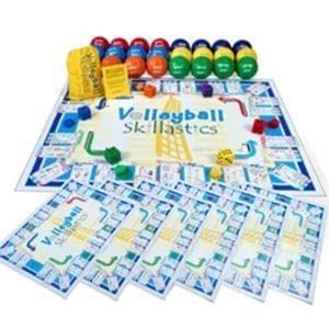 Volleyball Skillastics® and 24, Multi-Colored Volleyball Ball Package