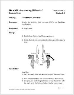  After School Fitness Skillastics® Lesson Plan Guide 3