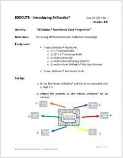  After School Fitness Skillastics® Lesson Plan Guide 4
