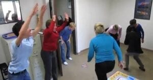 over the office