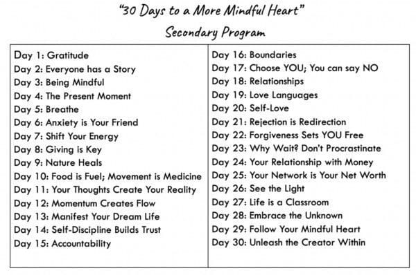 Mindful Heart Specialty Program