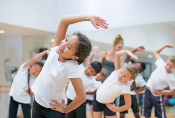 Image of kids doing excercies