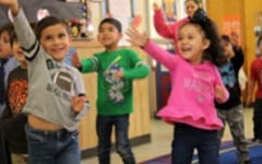 children dancing